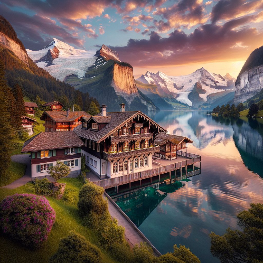 Zurich Alpine Reflection Rooms Near Lake Edge